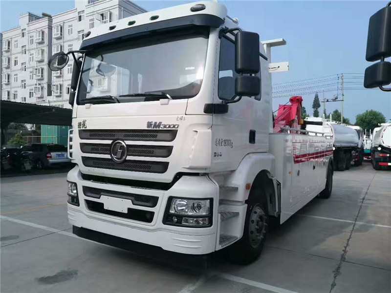陜汽德龍單橋拖吊聯(lián)體一拖一清障車