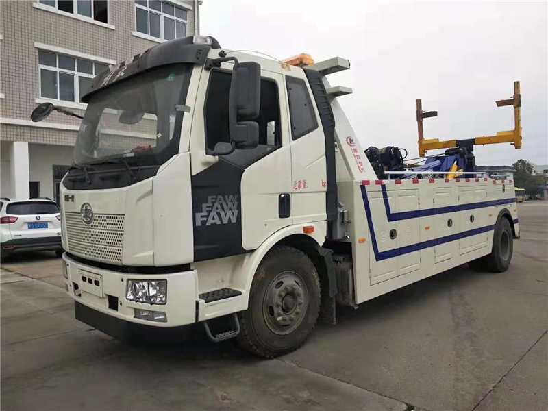 解放單橋拖吊連體清障車