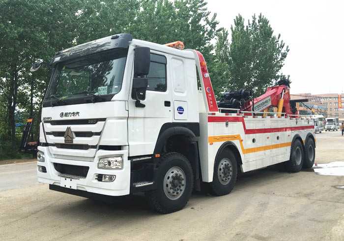 重汽前四后八拖吊聯(lián)體清障車