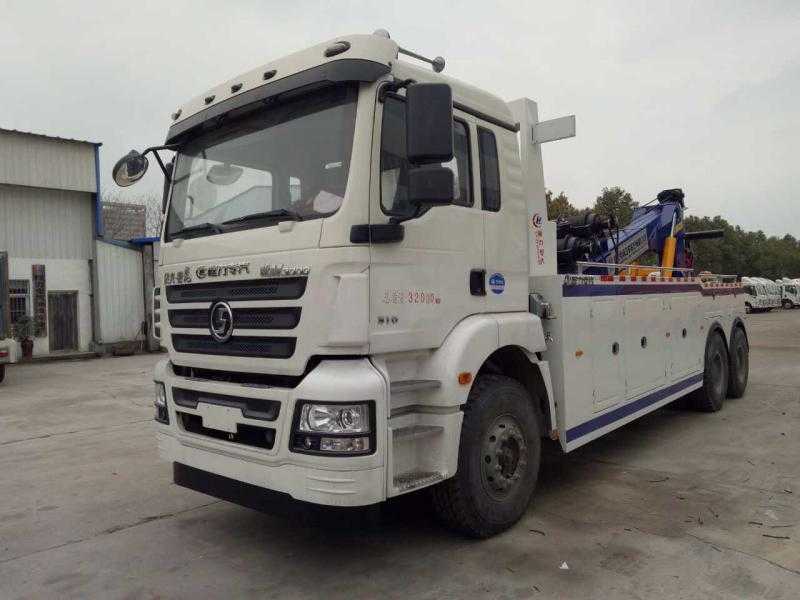 陜汽德龍后雙橋拖吊聯(lián)體清障車(chē)