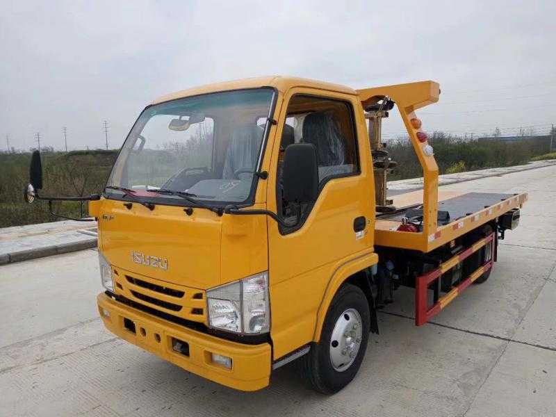 國(guó)六五十鈴100p藍(lán)牌一拖二清障車(chē)